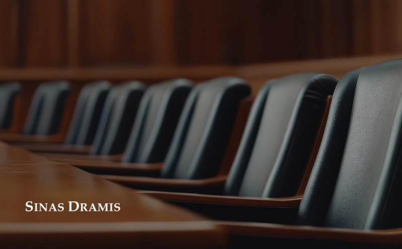 Empty jury box seating inside a courtroom representing the Michigan jury duty selection process.