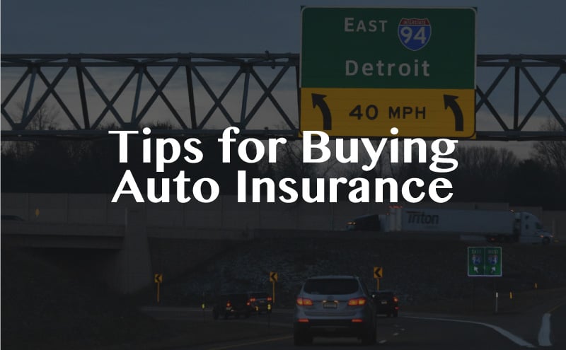 Detroit I-94 highway sign with cars on roadway