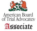American Board of Trial Advocates Associate badge