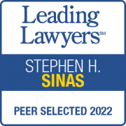 Leading Lawyers Badge Stephen Sinas Peer Selected 2022