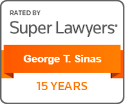George Sinas 15 Years SuperLawyers