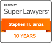 Steve Sinas 10 Years Super Lawyers