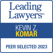 Kevin Komar Leading Lawyers badge 2023