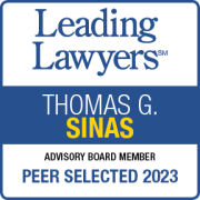 Tom Sinas Leading Lawyer Badge 2023