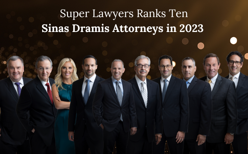 Sinas Dramis Lawyers Recognized in Super Lawyers 2023