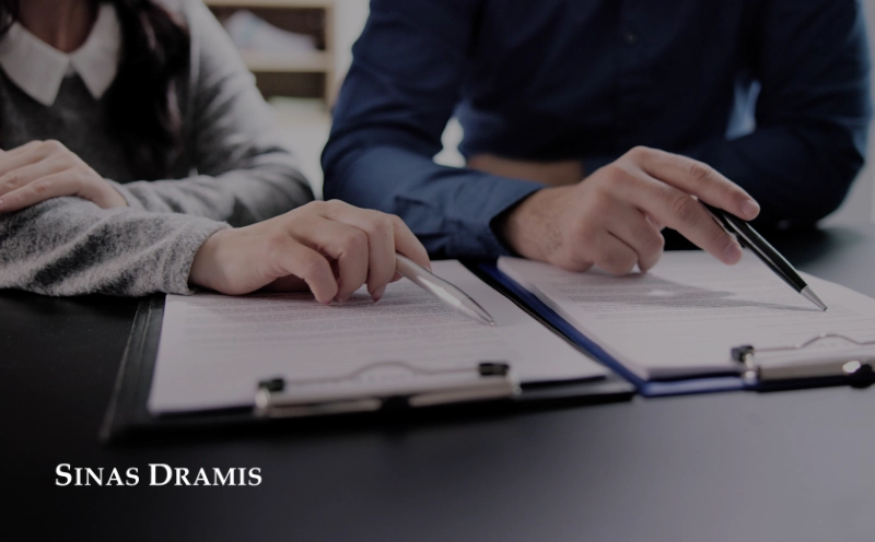 Two individuals reviewing legal documents during a consultation about a fatal car accident claim.