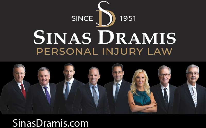 Sinas Dramis Law Firm logo and partners