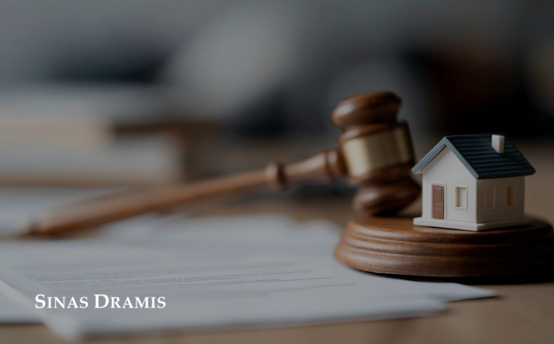 Judge's gavel and model house on legal documents representing a Michigan wrongful death lawsuit and estate claim.