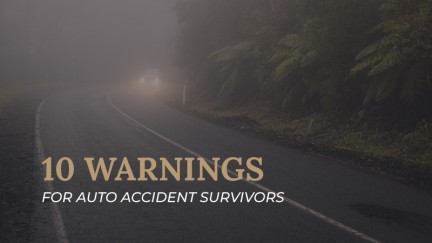 10 Warning Signs for People Injured in Michigan Auto Accidents  