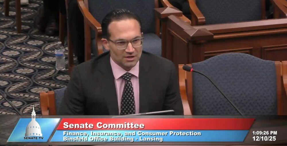Stephen Sinas Testifies Before Senate Committee in Support of Insurance Reform