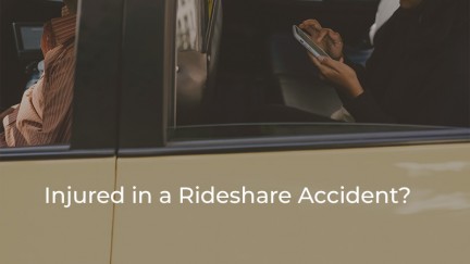 Injured in a Rideshare Accident – No-Fault Benefits, Liability Claims