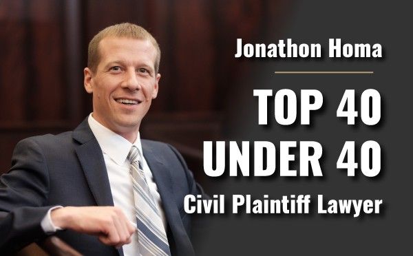 Jon Homa Named “Top 40 Under 40” Civil Plaintiff Trial Lawyer