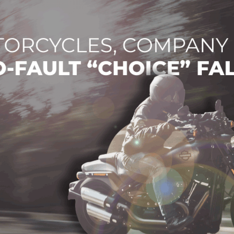 Motorcycles, Company Cars, and the No-Fault “Choice” Fallacy