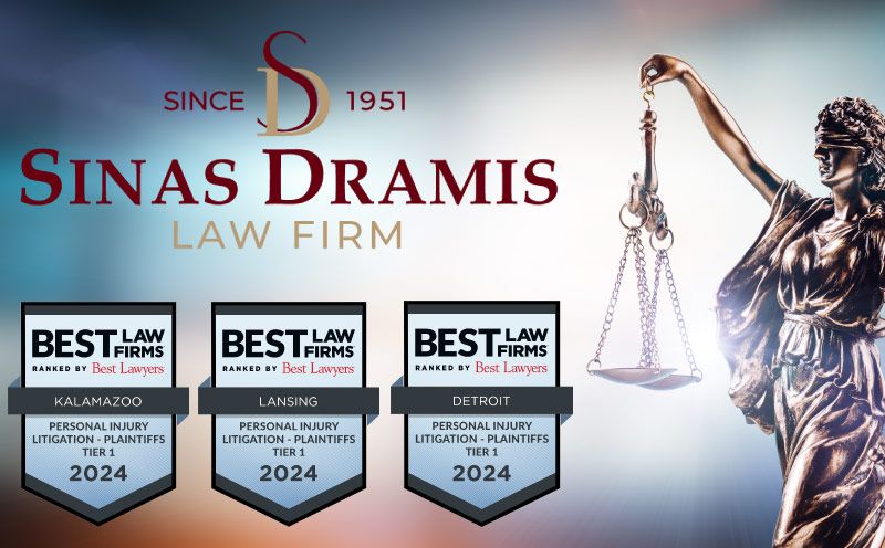 Sinas Dramis “Advocates for the Injured” Recognized as Best Law Firm 2024