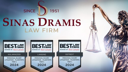 Sinas Dramis “Advocates for the Injured” Recognized as Best Law Firm 2024