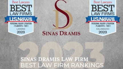 Sinas Dramis Law Firm recognized on U.S. News 2023 Best Law Firm List