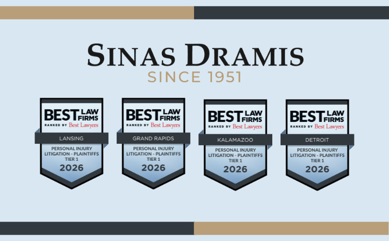 Sinas Dramis Law Firm Named Among 2026 Best Law Firms in America