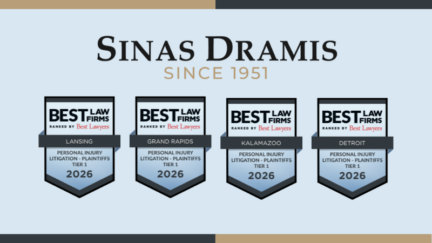 Sinas Dramis Law Firm Named Among 2026 Best Law Firms in America