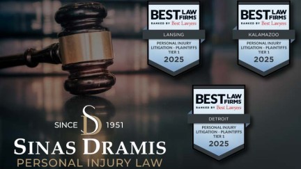 Sinas Dramis: Advocates for the Injured Earn Best Law Firm Honors in 2025