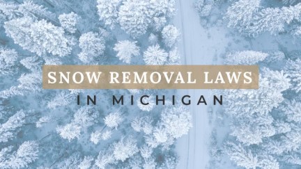 Snowy Sidewalks, Cars, and the Michigan Snow Removal Law