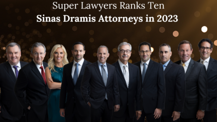 Sinas Dramis Ranks Among Best Personal Injury Attorneys In Michigan, 10 Named in Super Lawyers 2023