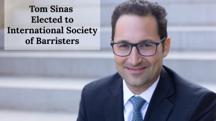 Tom Sinas Joins Short List of Michigan Attorneys Elected to International Society of Barristers 
