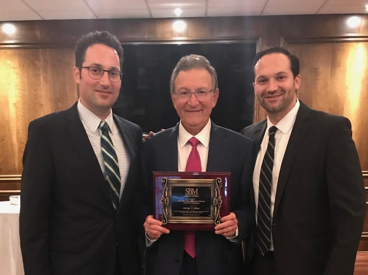 George Sinas Receives Esteemed Earl J. Cline & Sherwin Schreier Award for Excellence