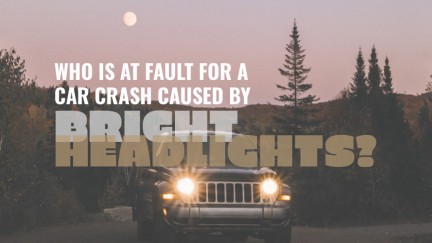 Car Crash Caused by Bright Headlights: Who is at Fault?