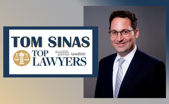 Tom Sinas Named a Top Lawyer in Grand Rapids by Grand Rapids Magazine